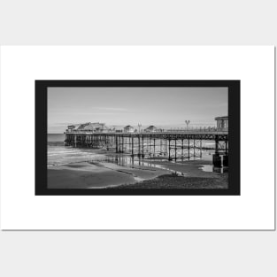 Side on view of Cromer pier on the North Norfolk coast Posters and Art